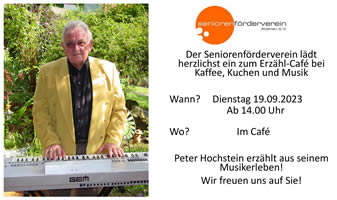 Einladung zum Erzählcafé am 19.09.23